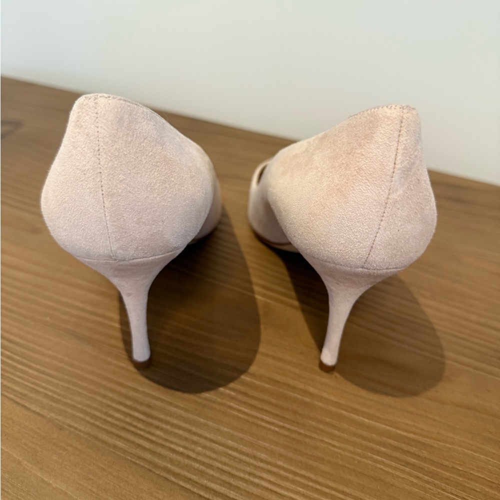 Manolo pale pink suede pumps size 39 - Picture 2 of 5